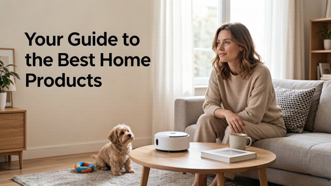 Editorial-style home and pet product scene for ShareBest homepage